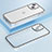 Coque Bumper Luxe Metal et Plastique Etui Housse LF3 pour Apple iPhone 14 Argent