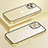 Coque Bumper Luxe Metal et Plastique Etui Housse LF3 pour Apple iPhone 14 Pro Max Or