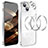 Coque Bumper Luxe Metal et Plastique Etui Housse LF5 pour Apple iPhone 15 Argent