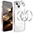 Coque Bumper Luxe Metal et Plastique Etui Housse LF5 pour Apple iPhone 15 Or Rose