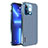 Coque Bumper Luxe Metal et Plastique Etui Housse LF6 pour Apple iPhone 13 Pro Max Bleu