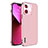 Coque Bumper Luxe Metal et Plastique Etui Housse LF6 pour Apple iPhone 13 Pro Max Or Rose