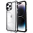 Coque Bumper Luxe Metal et Plastique Etui Housse LF6 pour Apple iPhone 14 Pro Max Argent