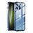 Coque Bumper Luxe Metal et Plastique Etui Housse LK1 pour Apple iPhone 13 Pro Max Bleu