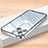 Coque Bumper Luxe Metal et Plastique Etui Housse LK2 pour Apple iPhone 14 Argent