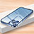 Coque Bumper Luxe Metal et Plastique Etui Housse LK2 pour Apple iPhone 14 Bleu