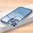 Coque Bumper Luxe Metal et Plastique Etui Housse LK2 pour Apple iPhone 14 Pro Bleu