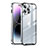 Coque Bumper Luxe Metal et Plastique Etui Housse LO1 pour Apple iPhone 14 Pro Argent