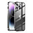 Coque Bumper Luxe Metal et Plastique Etui Housse LO1 pour Apple iPhone 14 Pro Max Noir