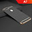 Coque Bumper Luxe Metal et Plastique Etui Housse M01 pour Oppo A7 Noir