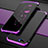 Coque Bumper Luxe Metal et Plastique Etui Housse M01 pour Oppo R17 Neo Violet