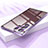Coque Bumper Luxe Metal et Plastique Etui Housse M01 pour Samsung Galaxy S23 Ultra 5G Violet