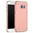 Coque Bumper Luxe Metal et Plastique Etui Housse M01 pour Samsung Galaxy S7 G930F G930FD Or Rose