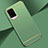 Coque Bumper Luxe Metal et Plastique Etui Housse M01 pour Vivo V20 Pro 5G Pastel Vert