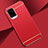 Coque Bumper Luxe Metal et Plastique Etui Housse M01 pour Vivo V20 Pro 5G Rouge