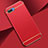 Coque Bumper Luxe Metal et Plastique Etui Housse M02 pour Oppo A12e Rouge