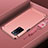 Coque Bumper Luxe Metal et Plastique Etui Housse P01 pour Oppo A53s 5G Or Rose
