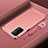 Coque Bumper Luxe Metal et Plastique Etui Housse P01 pour Oppo A54 5G Or Rose