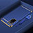 Coque Bumper Luxe Metal et Plastique Etui Housse P01 pour Oppo A55 5G Bleu
