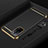 Coque Bumper Luxe Metal et Plastique Etui Housse P01 pour Oppo A55 5G Noir