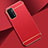 Coque Bumper Luxe Metal et Plastique Etui Housse P02 pour Oppo A54 5G Rouge