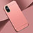 Coque Bumper Luxe Metal et Plastique Etui Housse pour Huawei Honor 50 5G Or Rose