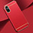 Coque Bumper Luxe Metal et Plastique Etui Housse pour Huawei Honor 50 5G Rouge