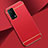 Coque Bumper Luxe Metal et Plastique Etui Housse pour Oppo K9 5G Rouge