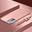 Coque Bumper Luxe Metal et Plastique Etui Housse pour Oppo Reno6 Pro 5G Or Rose