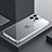Coque Bumper Luxe Metal et Plastique Etui Housse QC4 pour Apple iPhone 13 Pro Argent