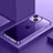 Coque Bumper Luxe Metal et Plastique Etui Housse QC4 pour Apple iPhone 15 Plus Violet