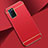 Coque Bumper Luxe Metal et Plastique Etui Housse T01 pour Oppo A72 Rouge