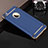 Coque Bumper Luxe Metal et Plastique F02 pour Apple iPhone SE Bleu Petit