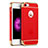 Coque Bumper Luxe Metal et Plastique pour Apple iPhone 5S Rouge Petit