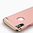 Coque Bumper Luxe Metal et Plastique pour Apple iPhone X Or Rose Petit