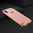 Coque Bumper Luxe Metal et Plastique pour Apple iPhone Xs Or Rose Petit