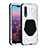 Coque Bumper Luxe Metal et Silicone Etui Housse K01 pour Huawei P20 Pro Blanc