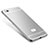 Coque Bumper Luxe Metal et Silicone Etui Housse M01 pour Xiaomi Mi 4i Argent