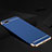 Coque Bumper Luxe Metal et Silicone Etui Housse M02 pour Oppo RX17 Neo Bleu