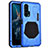 Coque Bumper Luxe Metal et Silicone Etui Housse T01 pour Huawei Honor 20 Pro Bleu