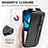 Coque Clapet Portefeuille Cuir S01D pour Motorola Moto E32s Petit