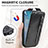 Coque Clapet Portefeuille Cuir S01D pour Motorola Moto G53 5G Petit