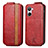 Coque Clapet Portefeuille Cuir S01D pour Realme 10 4G Rouge