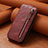 Coque Clapet Portefeuille Cuir S01D pour Samsung Galaxy S22 Plus 5G Rouge