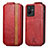 Coque Clapet Portefeuille Cuir S01D pour Vivo T2x 5G Rouge