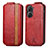 Coque Clapet Portefeuille Cuir S02D pour Asus Zenfone 9 Rouge