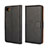 Coque Clapet Portefeuille Livre Cuir pour Blackberry Z30 Noir