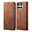 Coque Clapet Portefeuille Livre Tissu B01S pour Huawei Honor X8b Petit