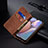Coque Clapet Portefeuille Livre Tissu B01S pour Samsung Galaxy A10s Petit