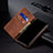 Coque Clapet Portefeuille Livre Tissu B01S pour Samsung Galaxy A52 4G Petit